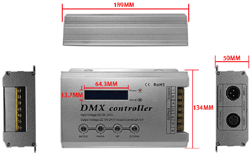dmx300b size